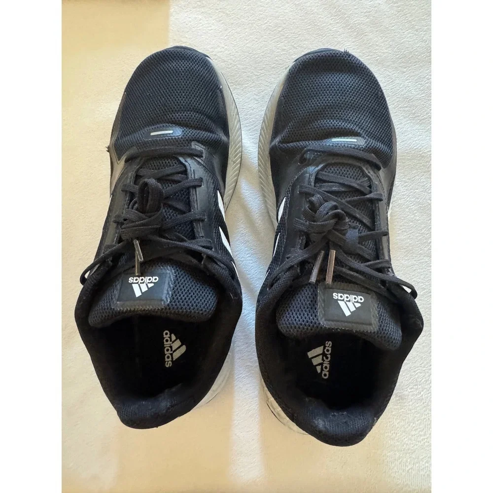Adidas Runfalcon 2.0 Mens 7.5 Womens 8.5 Running Shoes Black White
